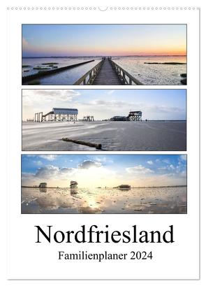 Nordfriesland – Familienplaner (Wandkalender 2024 DIN A2 hoch), CALVENDO Monatskalender von Hoppe,  Franziska