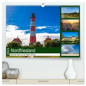 Nordfriesland, Zwischen Sylt und St. Peter Ording (hochwertiger Premium Wandkalender 2024 DIN A2 quer), Kunstdruck in Hochglanz von Wolff,  Alexander