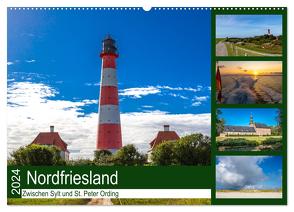 Nordfriesland, Zwischen Sylt und St. Peter Ording (Wandkalender 2024 DIN A2 quer), CALVENDO Monatskalender von Wolff,  Alexander