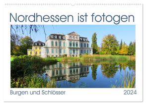 Nordhessen ist fotogen, Burgen und Schlösser (Wandkalender 2024 DIN A2 quer), CALVENDO Monatskalender von Löwer,  Sabine