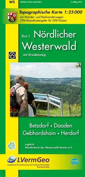 Nördlicher Westerwald, Blatt 2 – Betzdorf, Daaden, Gebhardshain, Herdorf (WR) von Landesamt für Vermessung und Geobasisinformation Rheinland-Pfalz