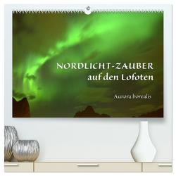 Nordlicht-Zauber auf den Lofoten. Aurora borealis (hochwertiger Premium Wandkalender 2024 DIN A2 quer), Kunstdruck in Hochglanz von GUGIGEI,  GUGIGEI
