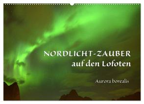 Nordlicht-Zauber auf den Lofoten. Aurora borealis (Wandkalender 2024 DIN A2 quer), CALVENDO Monatskalender von GUGIGEI,  GUGIGEI