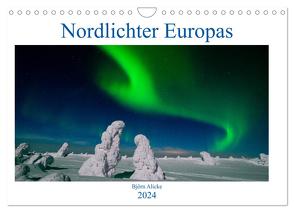 Nordlichter Europas (Wandkalender 2024 DIN A4 quer), CALVENDO Monatskalender von Alicke,  Björn