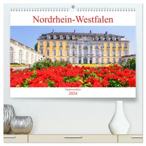 Nordrhein-Westfalen – Stadtansichten (hochwertiger Premium Wandkalender 2024 DIN A2 quer), Kunstdruck in Hochglanz von Hackstein,  Bettina
