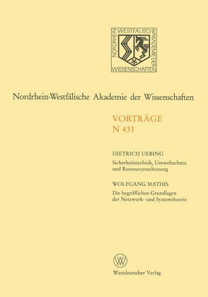 Nordrhein-Westfälische Akademie der Wissenschaften von Uebing,  Dietrich