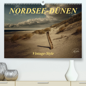 Nordsee-Dünen, Vintage-Style (Premium, hochwertiger DIN A2 Wandkalender 2021, Kunstdruck in Hochglanz) von Roder,  Peter