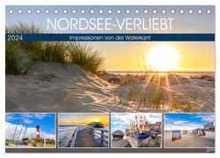 NORDSEE-VERLIEBT (Tischkalender 2024 DIN A5 quer), CALVENDO Monatskalender von Dreegmeyer,  Andrea