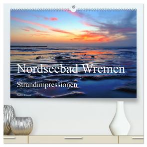 Nordseebad Wremen – Strandimpressionen (hochwertiger Premium Wandkalender 2024 DIN A2 quer), Kunstdruck in Hochglanz von Kusajda,  Andrea