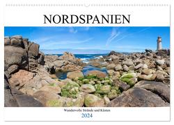 Nordspanien – Wundervolle Strände und Küsten (Wandkalender 2024 DIN A2 quer), CALVENDO Monatskalender von pixs:sell,  pixs:sell