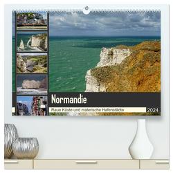 Normandie – Raue Küste und malerische Hafenstädte (hochwertiger Premium Wandkalender 2024 DIN A2 quer), Kunstdruck in Hochglanz von Liedtke Reisefotografie,  Silke