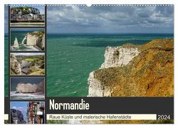Normandie – Raue Küste und malerische Hafenstädte (Wandkalender 2024 DIN A2 quer), CALVENDO Monatskalender von Liedtke Reisefotografie,  Silke