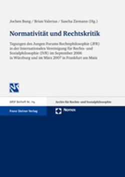Normativität und Rechtskritik von Bung,  Jochen, Valerius,  Brian, Ziemann,  Sascha