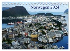 Norwegen 2024 (Tischkalender 2024 DIN A5 quer), CALVENDO Monatskalender von Bussenius,  Beate