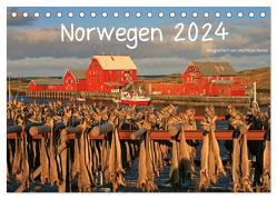 Norwegen 2024 (Tischkalender 2024 DIN A5 quer), CALVENDO Monatskalender von Hanke,  Matthias