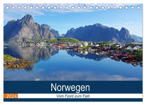 Norwegen 2024 – vom Fjord zum Fjell (Tischkalender 2024 DIN A5 quer), CALVENDO Monatskalender von Pantke,  Reinhard