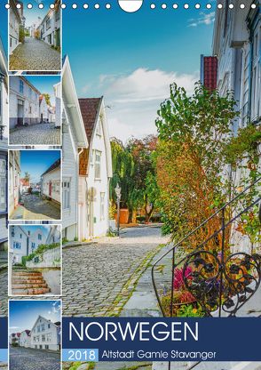 Norwegen – Altstadt Gamle Stavanger (Wandkalender 2018 DIN A4 hoch) von Meutzner,  Dirk