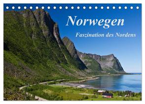 Norwegen – Faszination des Nordens (Tischkalender 2024 DIN A5 quer), CALVENDO Monatskalender von Ergler,  Anja