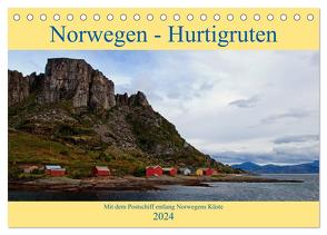 Norwegen – Hurtigruten (Tischkalender 2024 DIN A5 quer), CALVENDO Monatskalender von Enders,  Borg