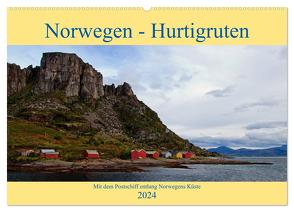 Norwegen – Hurtigruten (Wandkalender 2024 DIN A2 quer), CALVENDO Monatskalender von Enders,  Borg