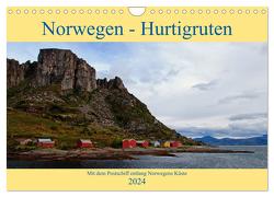 Norwegen – Hurtigruten (Wandkalender 2024 DIN A4 quer), CALVENDO Monatskalender von Enders,  Borg