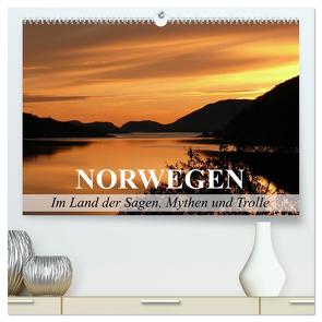 Norwegen – Im Land der Sagen, Mythen und Trolle (hochwertiger Premium Wandkalender 2024 DIN A2 quer), Kunstdruck in Hochglanz von Stanzer,  Elisabeth