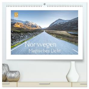 Norwegen Magisches Licht (hochwertiger Premium Wandkalender 2024 DIN A2 quer), Kunstdruck in Hochglanz von Behr,  Raik