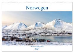 Norwegen – Mythos Landschaften (Wandkalender 2024 DIN A2 quer), CALVENDO Monatskalender von AkremaFotoArt,  AkremaFotoArt