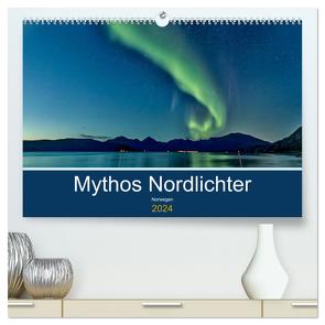 Norwegen – Mythos Nordlichter (hochwertiger Premium Wandkalender 2024 DIN A2 quer), Kunstdruck in Hochglanz von AkremaFotoArt,  AkremaFotoArt