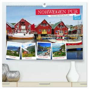 Norwegen PUR (hochwertiger Premium Wandkalender 2024 DIN A2 quer), Kunstdruck in Hochglanz von Prescher,  Werner
