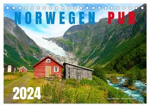 Norwegen PUR (Tischkalender 2024 DIN A5 quer), CALVENDO Monatskalender von Prescher,  Werner