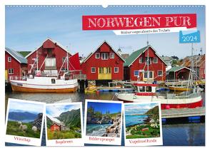 Norwegen PUR (Wandkalender 2024 DIN A2 quer), CALVENDO Monatskalender von Prescher,  Werner