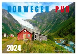 Norwegen PUR (Wandkalender 2024 DIN A2 quer), CALVENDO Monatskalender von Prescher,  Werner