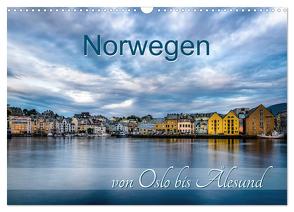 Norwegen von Oslo bis Ålesund (Wandkalender 2024 DIN A3 quer), CALVENDO Monatskalender von Mosert,  Stefan