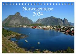 Norwegenreise 2024 (Tischkalender 2024 DIN A5 quer), CALVENDO Monatskalender von Rönsch,  Liane