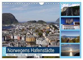 Norwegens Hafenstädte – Alesund – Honningsvag – Geiranger – Bergen (Wandkalender 2024 DIN A4 quer), CALVENDO Monatskalender von Gayde,  Frank