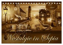 Nostalgie in Sepia (Tischkalender 2024 DIN A5 quer), CALVENDO Monatskalender von Jüngling alias Mausopardia,  Monika