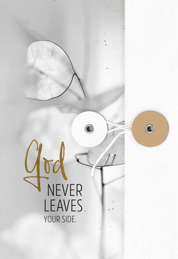 Notizbuch mit Knopf – God never leaves your side