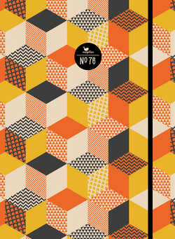 Notizbuch No. 76 – Orange Cubes