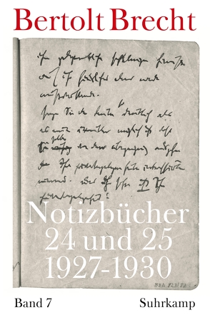 Notizbücher von Brecht,  Bertolt, Kölbel,  Martin, Villwock,  Peter