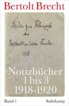 Notizbücher von Brecht,  Bertolt, Kölbel,  Martin, Villwock,  Peter