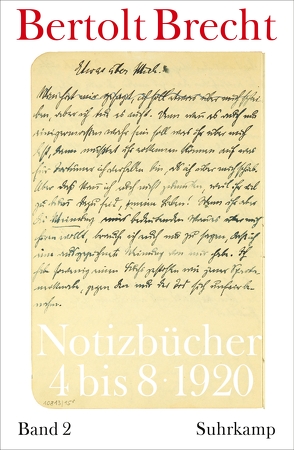 Notizbücher von Brecht,  Bertolt, Kölbel,  Martin, Villwock,  Peter