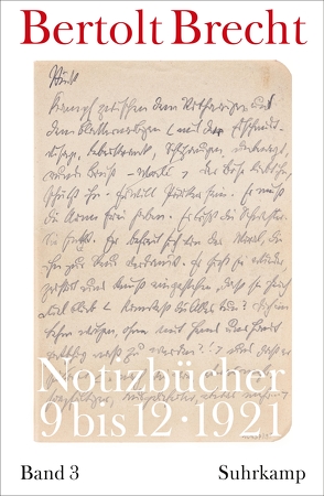 Notizbücher von Brecht,  Bertolt, Kölbel,  Martin, Villwock,  Peter