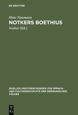 Notkers Boethius von Naumann,  Hans, Notker
