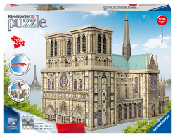 Ravensburger 3D Puzzle 12523 – Cathédrale Notre-Dame de Paris – 324 Teile – Notre-Dame zum selber Puzzeln ab 10 Jahren