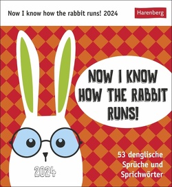 Now I know how the rabbit runs Postkartenkalender 2024