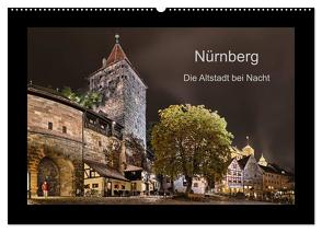 Nürnberg – Die Altstadt bei Nacht (Wandkalender 2024 DIN A2 quer), CALVENDO Monatskalender von Bininda,  Andreas