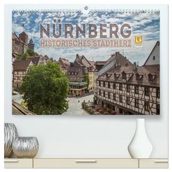 NÜRNBERG Historisches Stadtherz (hochwertiger Premium Wandkalender 2024 DIN A2 quer), Kunstdruck in Hochglanz von Viola,  Melanie
