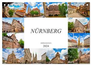 Nürnberg Impressionen (Tischkalender 2024 DIN A5 quer), CALVENDO Monatskalender von Meutzner,  Dirk