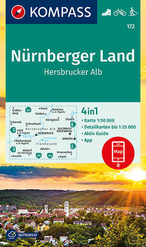 KOMPASS Wanderkarte Nürnberger Land, Hersbrucker Alb von KOMPASS-Karten GmbH